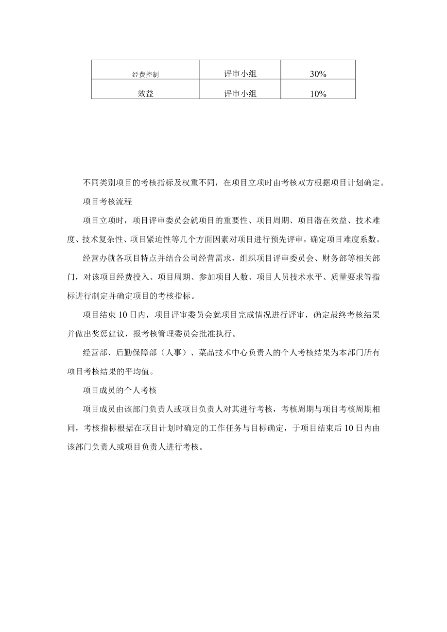 餐饮公司员工绩效考核管理各项目考核办法.docx_第2页