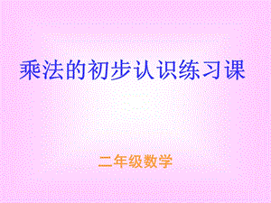 乘法的初步认识练习课.ppt