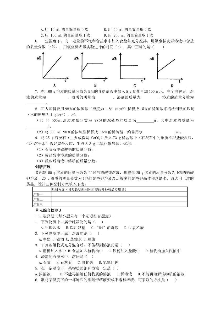 课题3溶质的质量分数.doc_第2页