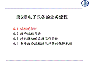 [PPT模板]第六章：电子政务的业务流程.ppt