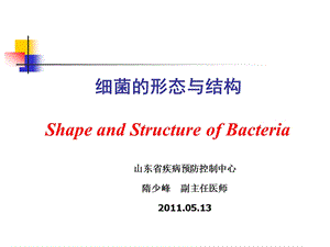 [一年级其它课程]细菌的形态与结构.ppt