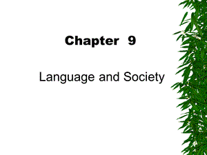 [人文社科]LanguageandSociety.ppt