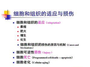 最新病理学细胞与组织的适应与损伤PPT文档.ppt