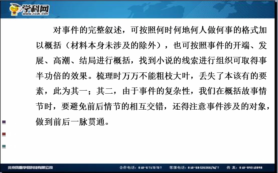 全程复习高考语文苏教版一轮复习配套特色专题：尺幅千里说世相百态人物道生活——小说整体阅读.ppt_第3页