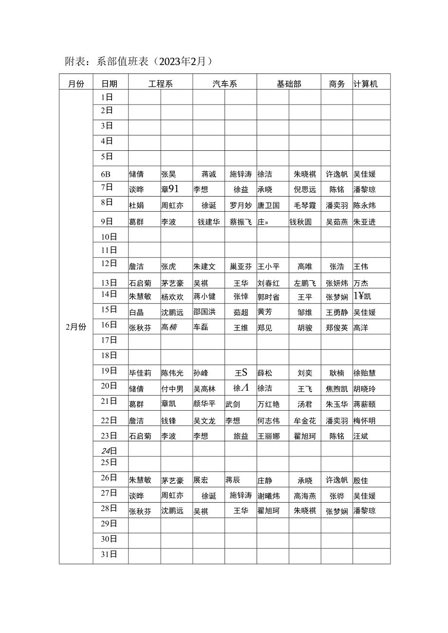 2022—2023学年第二学期值班表.docx_第3页