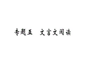 九年级语文安徽下册课件：专题五 (共44张PPT).ppt