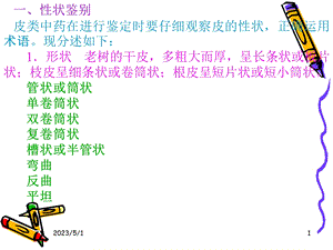 最新：皮类中药中药鉴定学云南中医学院文档资料.ppt