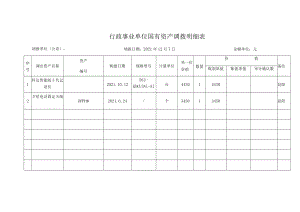 行政事业单位国有资产调拨明细表.docx