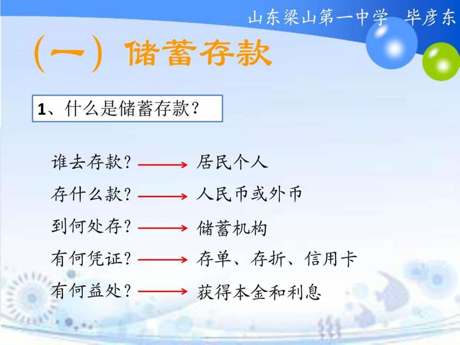 最新度第一学期高一同步课储蓄存款与商业银行..ppt_第2页