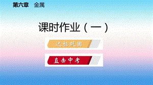 九年级化学下册金属6.1金属材料的物理特性课时作业一课件新版粤教版.pptx