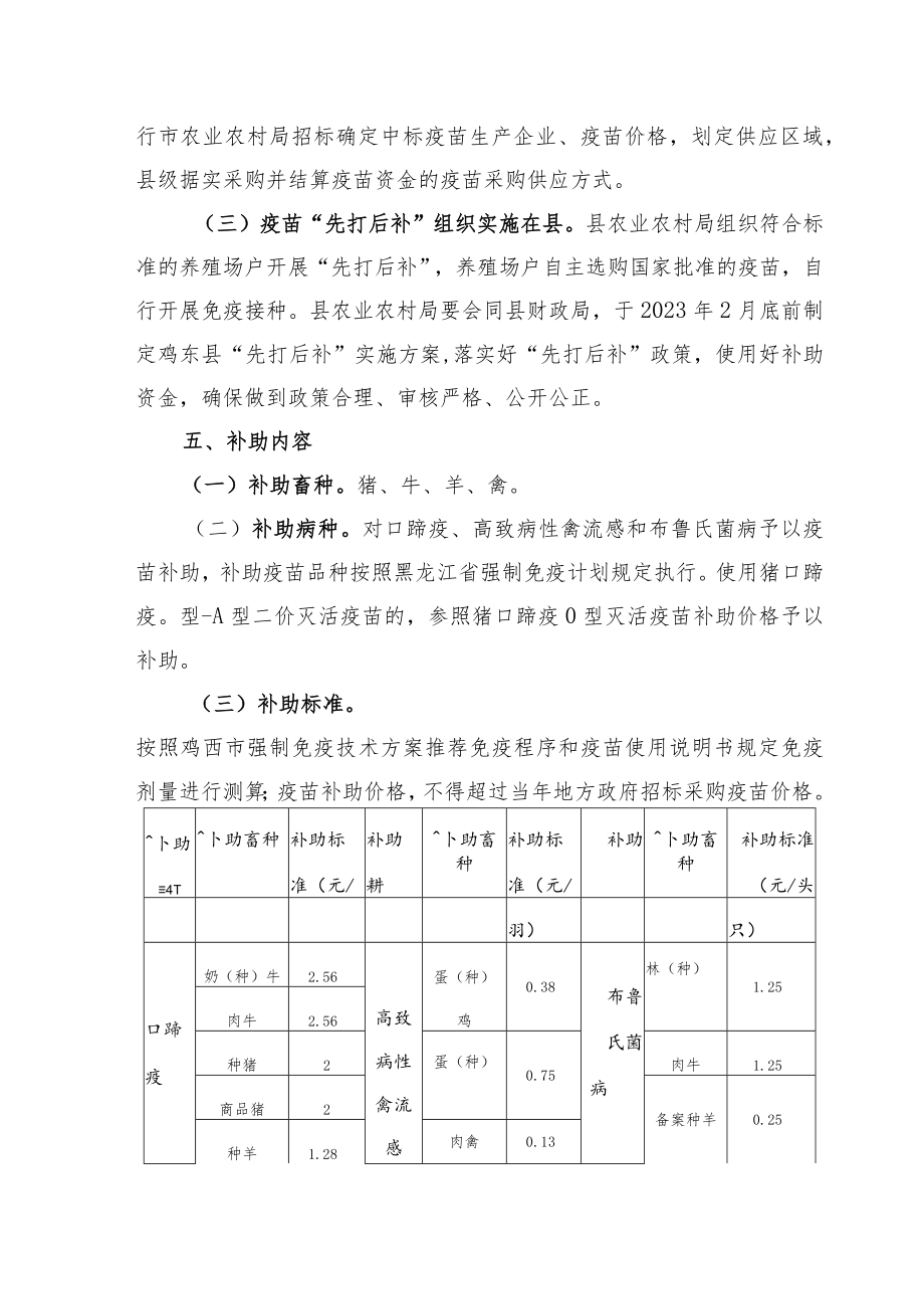 鸡东县2023年动物疫病强制免疫“先打后补”工作实施方案.docx_第3页