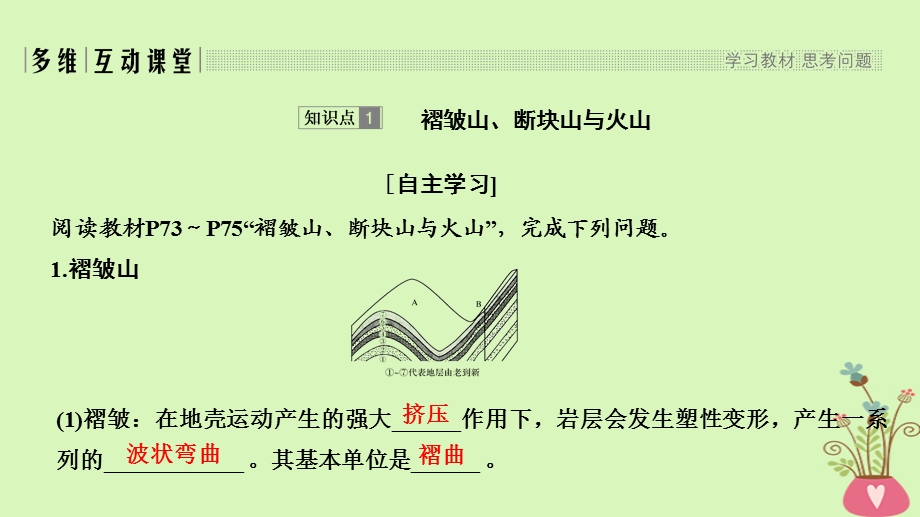 四省市高中地理第四章地表形态的塑造第二节山地的形成课件新人教版.pptx_第2页