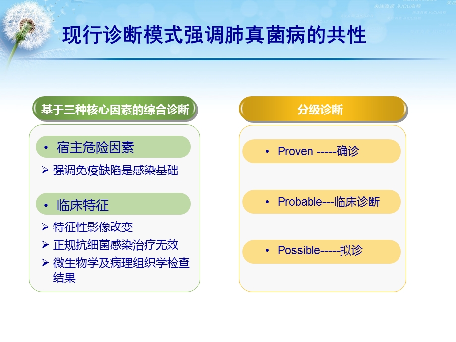 最新：医学ppt三种常见呼吸系统真菌感染之鉴别诊断文档资料.ppt_第1页