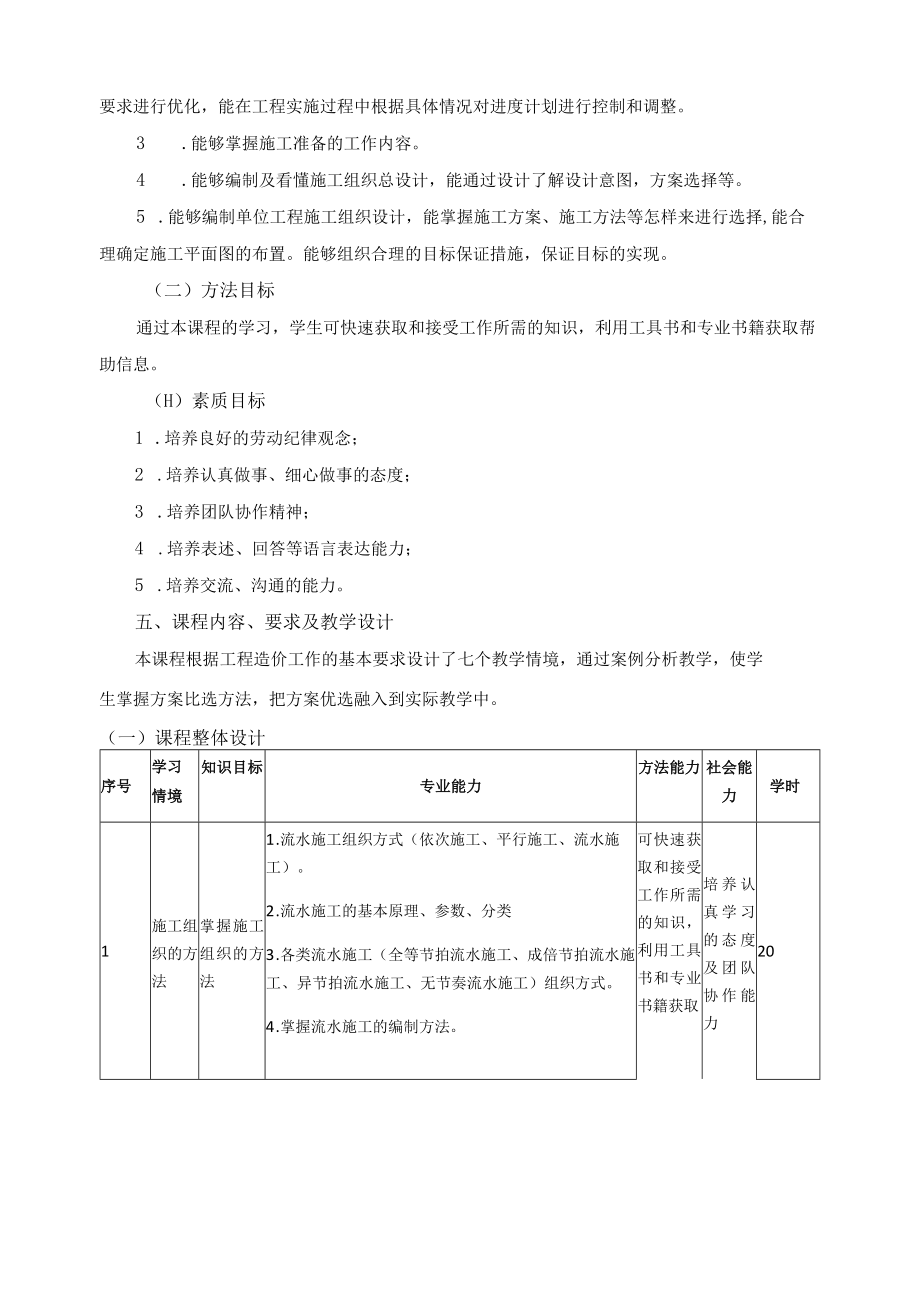 《建筑装饰工程施工组织与项目管理》课程标准.docx_第3页