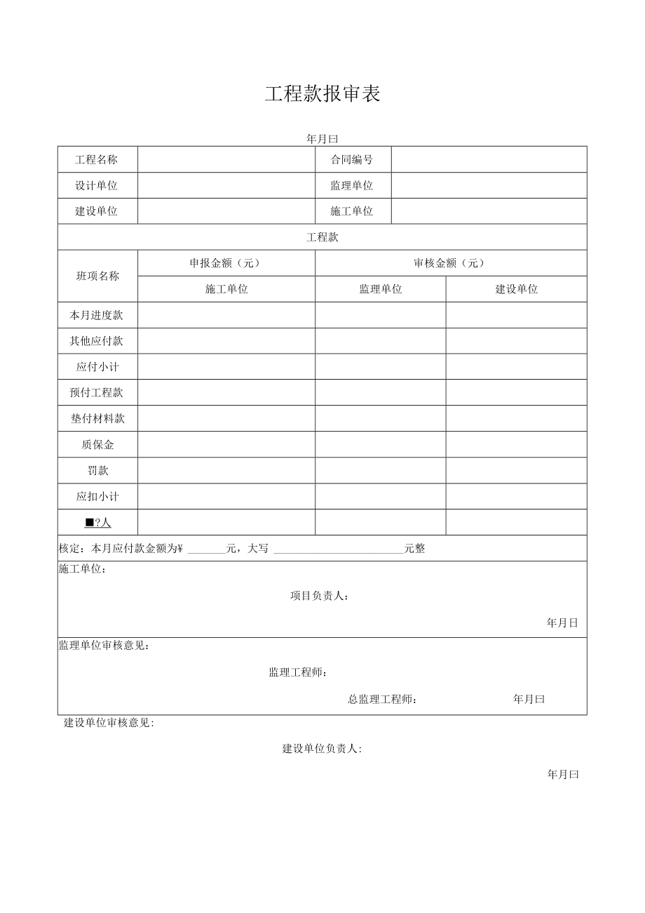 工程款报审表.docx_第1页