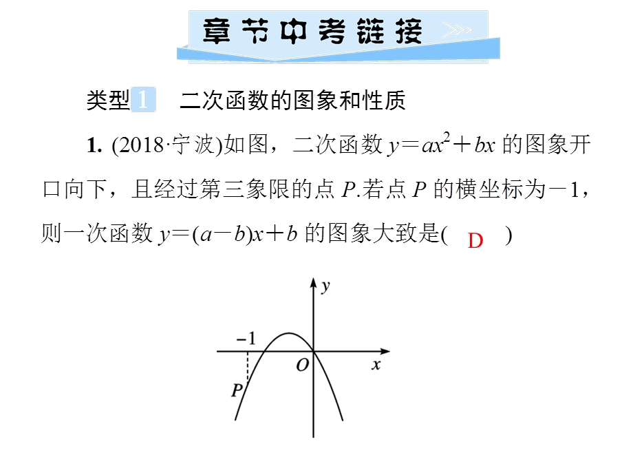 九年级数学湘教版下册习题课件：第1章单元综合复习(一)　二次函数(共27张PPT).ppt_第2页