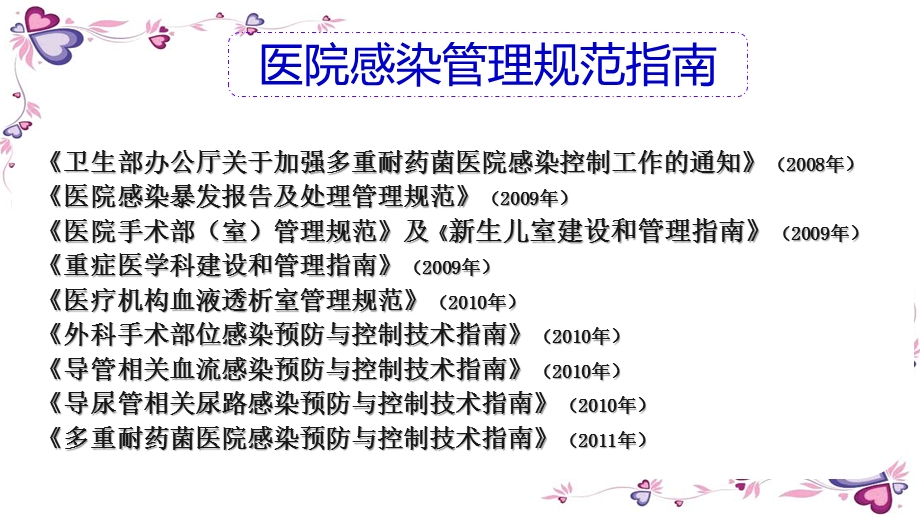 从规范指南到病区医院感染管理文档资料.pptx_第3页