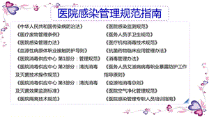 从规范指南到病区医院感染管理文档资料.pptx