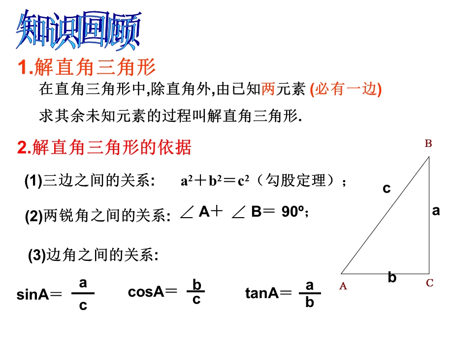 华师大版九年级数学上册2431_锐角三角函数(2)_课件.ppt_第2页