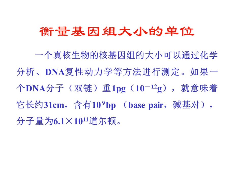 最新分子生物学 第1章 细胞核基因组PPT课件PPT文档.ppt_第2页