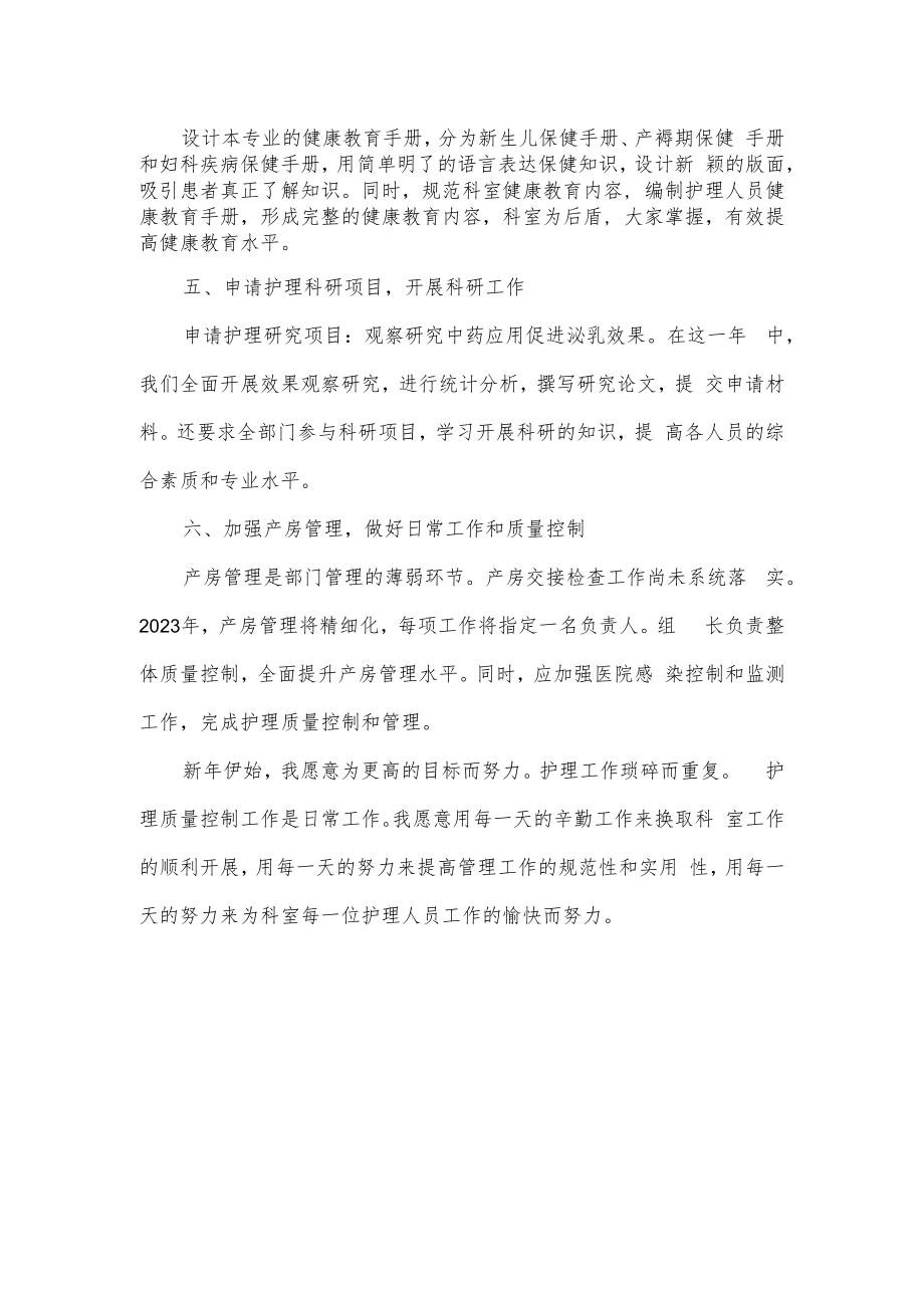 2023年医院妇产科工作计划.docx_第2页