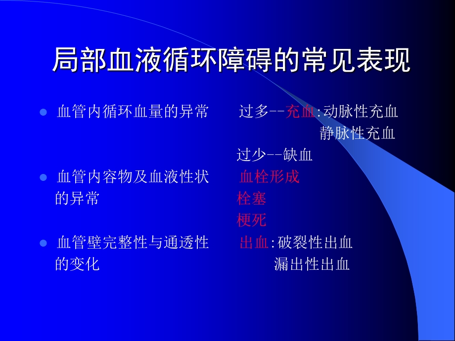 最新病理学第三章局部血液循环障碍PPT文档.ppt_第1页