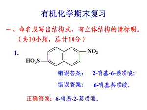 最新有机化学期末复习重点要点PPT课件..ppt