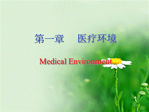 第一章医疗环境MedicalEnvironment名师编辑PPT课件.ppt