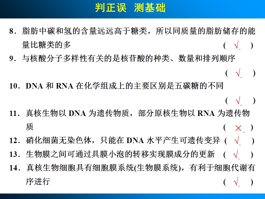 最新高考生物人教版广东专用一轮复习第二单元细胞的基本结构和物质运输功能考能排查练PPT文档.ppt_第2页