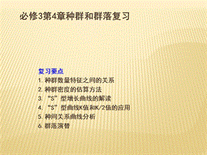 高二生物必修3同步课件：第04章 章末复习测试共17张PPT(共17张PPT).ppt