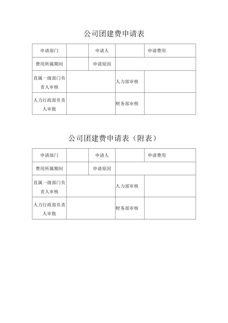 公司团建费申请表.docx_第1页