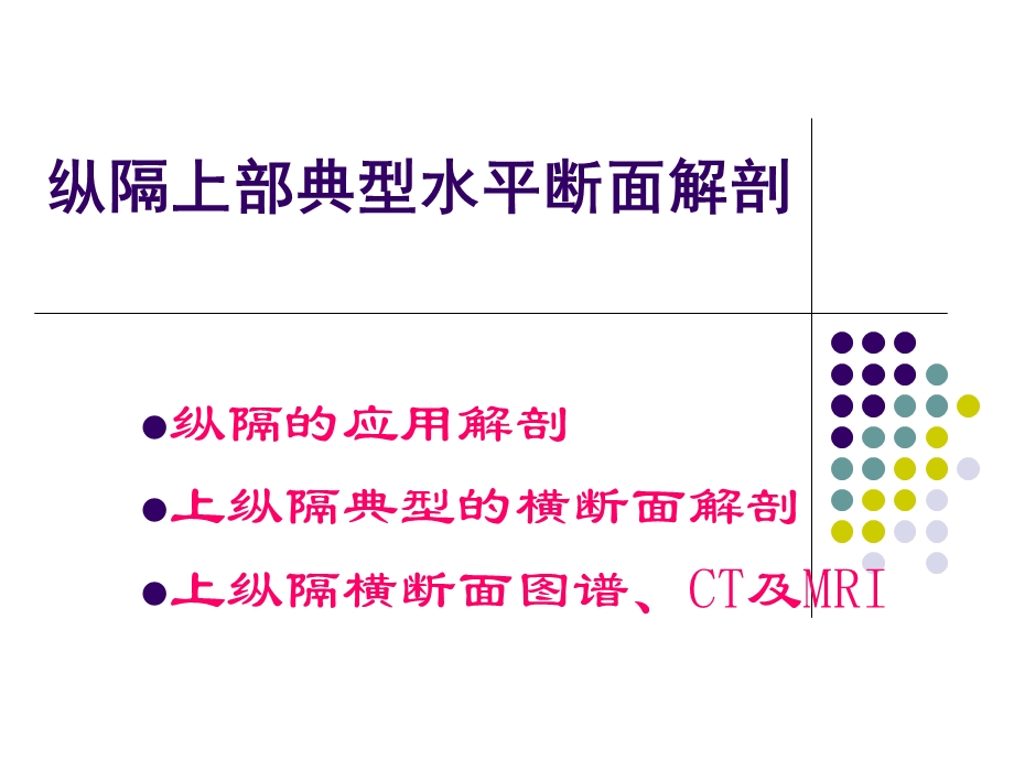 最新断面解剖纵膈PPT文档.ppt_第1页