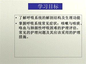 呼吸系统疾病病人的护理文档资料.ppt