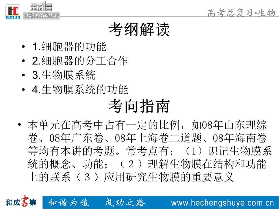 必修1考点9细胞器系统内的分工协作合作文档资料.ppt_第2页