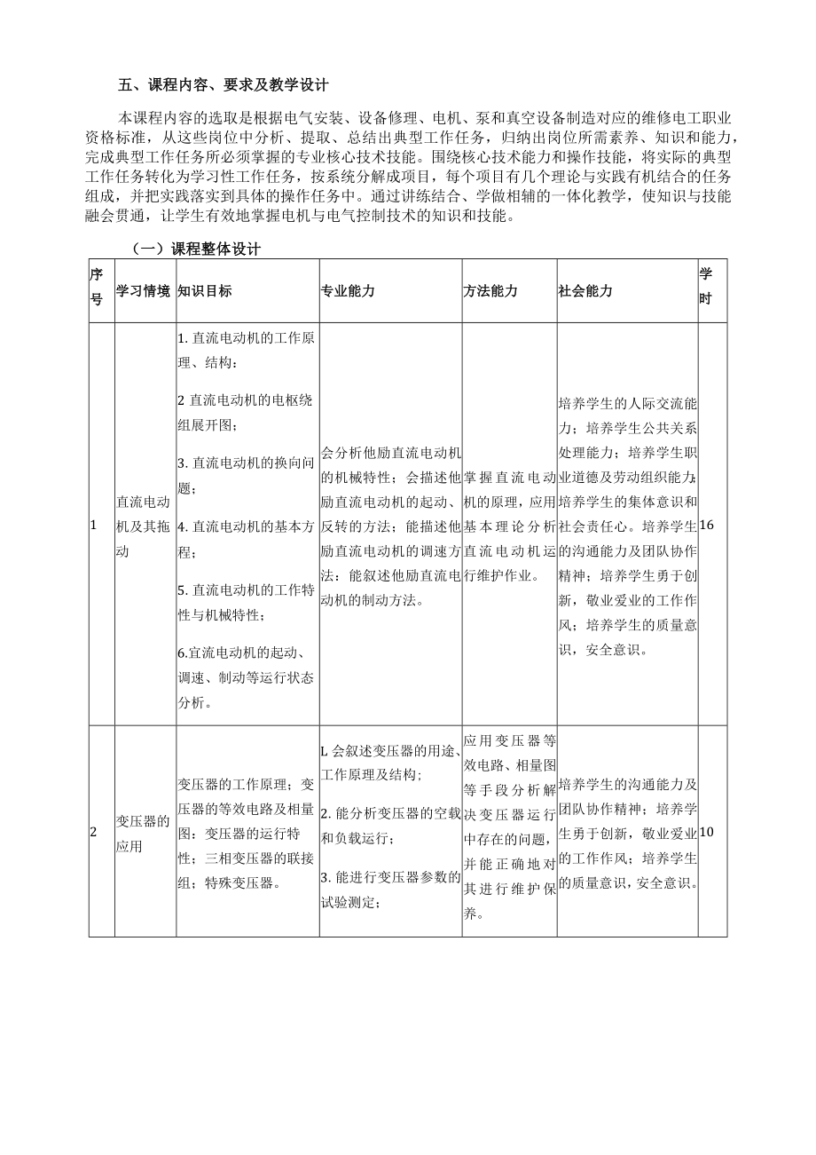 《电机与拖动》课程标准.docx_第3页