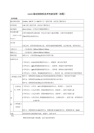 G2000振动排痰机技术性能说明标配.docx