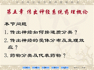 最新：药理学传出神经系统药理概论课件文档资料.ppt