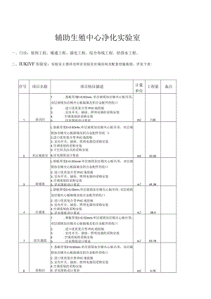 辅助生殖中心净化实验室.docx