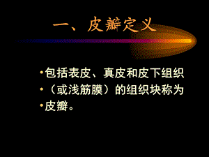 张树明主任授课骨科常用游离皮瓣及肌皮瓣ppt课件精选文档.ppt