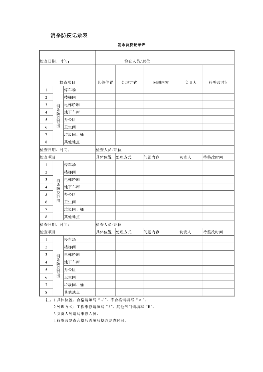 消杀防疫记录表.doc_第1页