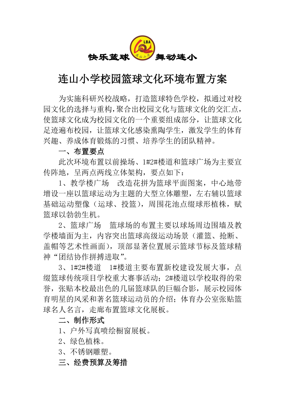 篮球文化环境布置.doc_第1页