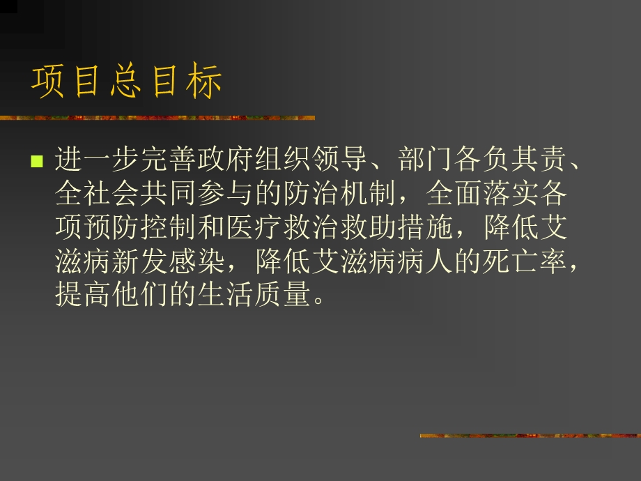 福建省艾滋病防治项目实施方案1福建省疾病预防.ppt_第2页