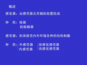 人体解剖生理学第九章感觉PPT文档资料.ppt