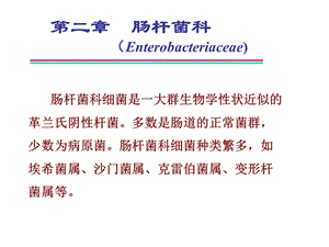 第二章肠杆菌科名师编辑PPT课件.ppt