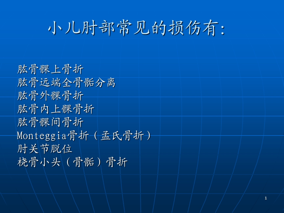 最新：儿童肘关节骨折x线ppt课件文档资料.ppt_第1页