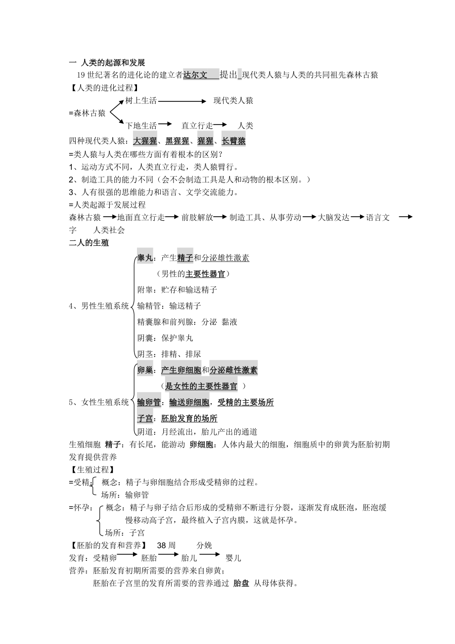 生物八年级复习资料.doc_第1页