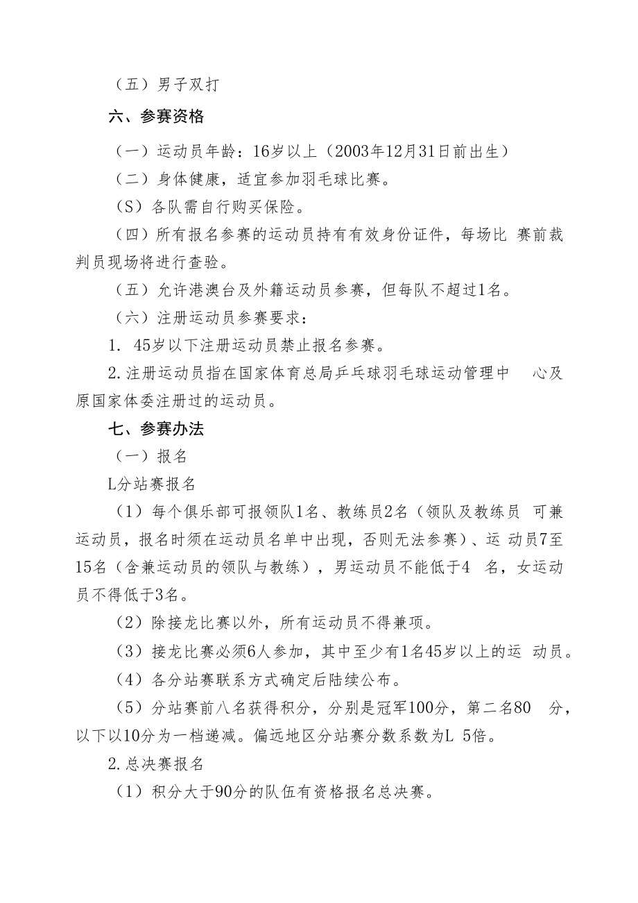 2019年北京市业余羽毛球公开赛竞赛规程.docx_第2页