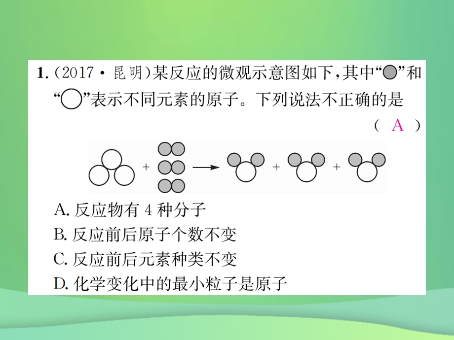 中考化学总复习滚动小专题二微观模型图课件.pptx_第1页