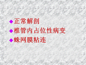 椎管疾病演示精选文档.ppt