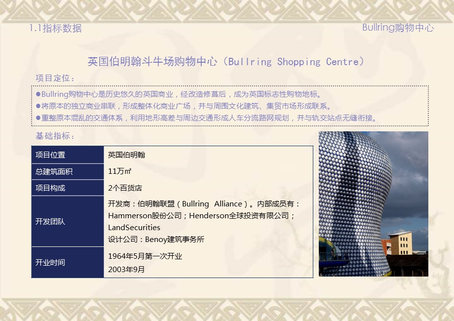 英国伯明翰斗牛场购物中心项目调研报告.ppt_第3页